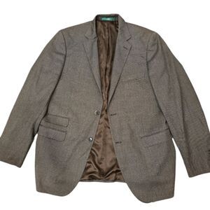 Bianco Brioni Mens Jacket Size 44 L Brown Sport Coat 2 Button